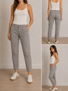 🩶 “New York” Gray Khaki Pants – Size 4 – by Abercrombie & Fitch